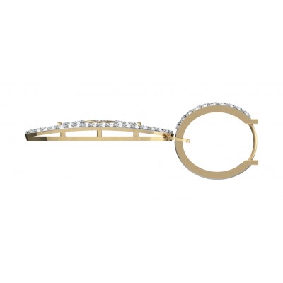 Captivating Trendy Diamond danglers on Hoops